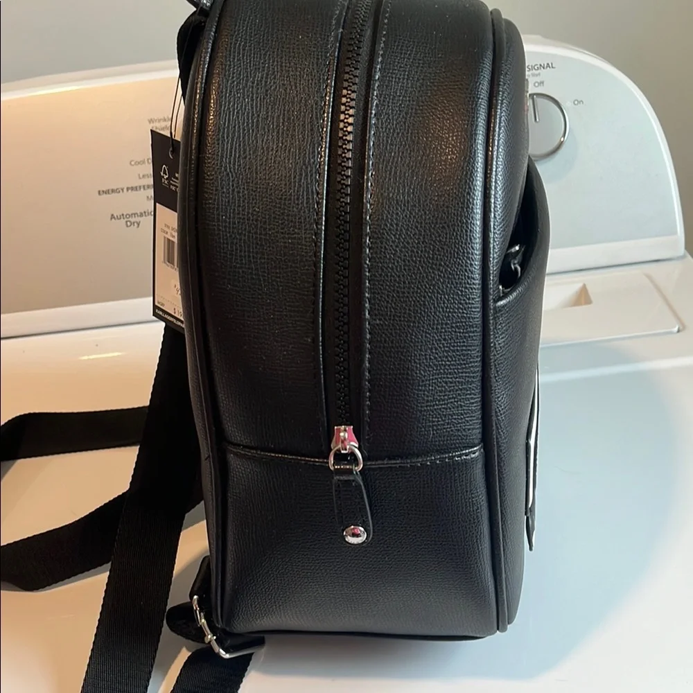 Karl Lagerfeld Black and White Fashion Backpack